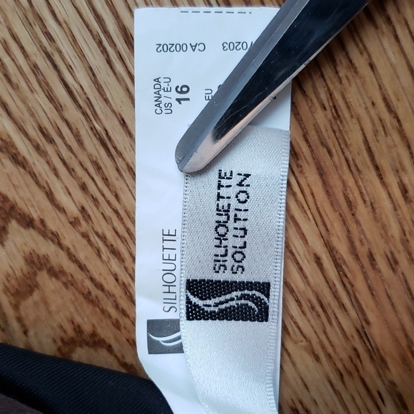 (16) NWT Silhouette Solutions Waist Minimizer One Piece Swimsuit Vacation Summer - Picture 6 of 11